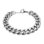 Captena Bulldog Bracelet Silver 12 mm Armbånd Rustfritt Stål DU20085