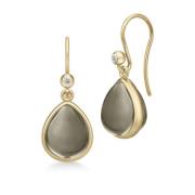 Julie Sandlau Paloma Earrings Smokey Øredobber 18 kt. Gullforgylt sølv...