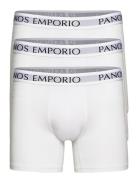 3Pk Base Bamboo Boxer Boksershorts White Panos Emporio