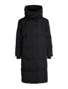 Objlouise Long Down Jacket Noos Fôret Kåpe Black Object