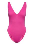 Seadive Deep V Neck Piece Badedrakt Badetøy Pink Seafolly