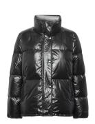 D1. Cropped Down Jacket Fôret Jakke Black GANT