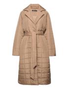 Yaya Quilted Coat Fôret Kåpe Beige Gina Tricot