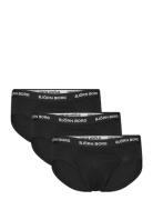 Cotton Stretch Brief 3P Underbukser Y-frontunderbukser Black Björn Bor...