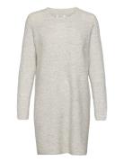 Onlcarol L/S Dress Knt Noos Kort Kjole Grey ONLY