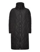 Alma Slit Quilted Jacket Fôret Kåpe Black NORR