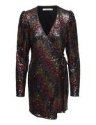 Ablinagz Wrap Dress Kort Kjole Multi/patterned Gestuz