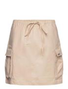 Sumars Skirt Kort Skjørt Beige Résumé