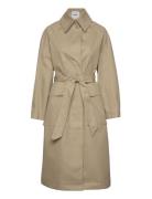 Dustin - Heavy Cotton Trench Coat Kåpe Khaki Green Day Birger Et Mikke...