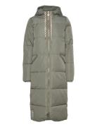 Long Puffer Jacket Fôret Kåpe Green Coster Copenhagen