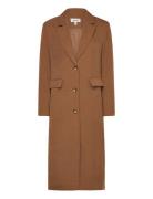 Vmmathilde Long Tailored Blazer D2 Tynn Kåpe Brown Vero Moda