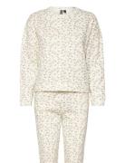 Pcxmas Chilli Sweat Set Jrs Bc Pyjamas Beige Pieces