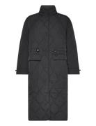 Baicoi Quilted Coat Fôret Kåpe Black Tamaris Apparel