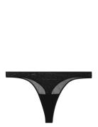 Mesh Thong Stringtruse Undertøy Black Understatement Underwear