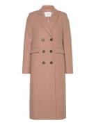 Double Breasted Coat Outerwear Coats Winter Coats Beige IVY OAK