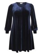 Kchellen Dress Kort Kjole Navy Kaffe Curve