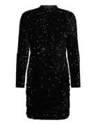 Vmbella Ls Short Dress Jrs Kort Kjole Black Vero Moda