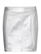 Skirt Amanda Kort Skjørt Silver Lindex