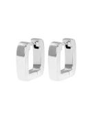 Ix Bold Square Hoops Silver Accessories Jewellery Earrings Hoops Silve...