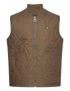 Quilt Gilet Vest Khaki Green Lyle & Scott