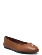 Th Leather Ballerina Ballerinasko Ballerinaer Brown Tommy Hilfiger