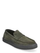 Dawson Loafer Suede Mokasiner Lave Sko Green Fred Perry