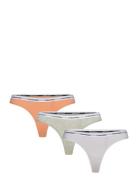 Thong 3Pk Stringtruse Undertøy Orange Calvin Klein