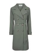 Hiro Jacket Trench Coat Kåpe Green Modström