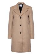 Slfnew Sasja Wool Coat B Noos Outerwear Coats Winter Coats Beige Selec...