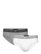 Men's Knit 2-Pack Brief Underbukser Y-frontunderbukser White Emporio A...