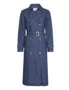 Srbalsam Trenchcoat Trench Coat Kåpe Navy Soft Rebels