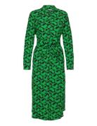 Chakra Zinni Dress Aop Knelang Kjole Green Mads Nørgaard