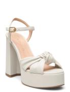 Venza24Ns Sandal Med Hæl White UNISA