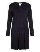 Jacqueline Long-Sleeved Dress Knelang Kjole Black CCDK Copenhagen