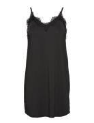 Cc Heart Lace Slip Dress Bodies Slip Black Coster Copenhagen