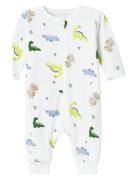 Nbmnightsuit Zip Wild Lime Dino Noos Pyjamas Sie Jumpsuit White Name I...