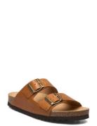 Sl Josephine Leather Flate Sandaler Brown Scholl