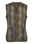 Barbour Tartan Betty Liner Vests Padded Vests Green Barbour