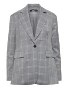 Adalina Blazer Blazers Single Breasted Blazers Grey Gina Tricot