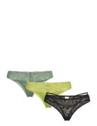 3-Pack String Stringtruse Undertøy Green Hunkemöller