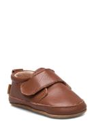 Luxury Leather Slippers Tøfler Innesko Brown Melton