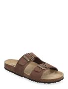 D Brionia L Flate Sandaler Brown GEOX