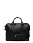 Leather Computer Bag Single Dataveske Veske Black Les Deux