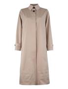 Hella Trench Coat Kåpe Beige Six Ames