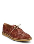 Shoes - Flat - With Lace Sko Med Snøring Lave Brown ANGULUS