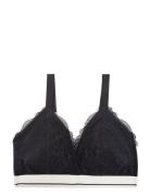 Darling Lace Lingerie Bras & Tops Soft Bras Bralette Black Love Storie...