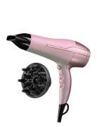 D5901 Coconut Smooth Hairdryer Hårføner Pink Remington