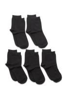 Claudio Kids 5Pk Org. Cot Sock Sokker Strømper Black Claudio