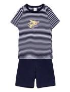 Boys Pyjama Short Pyjamas Sett Navy Schiesser