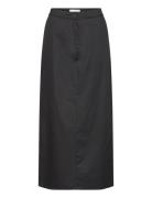 Slfmary Mw Maxi Skirt D2 Langt Skjørt Black Selected Femme